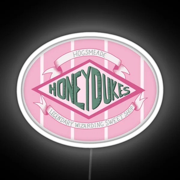 Honey Dukes Sweet Shop Logo RGB Neon Sign