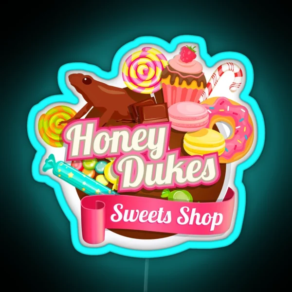 Honey Dukes Sweet Shop RGB Neon Sign