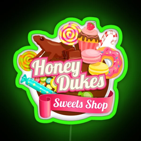 Honey Dukes Sweet Shop RGB Neon Sign