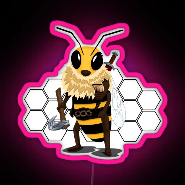Honeybee RGB Neon Sign