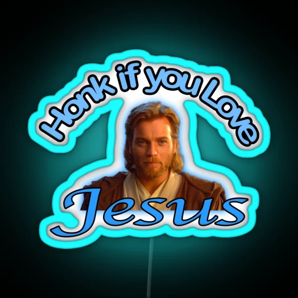 Honk For Jesus RGB Neon Sign