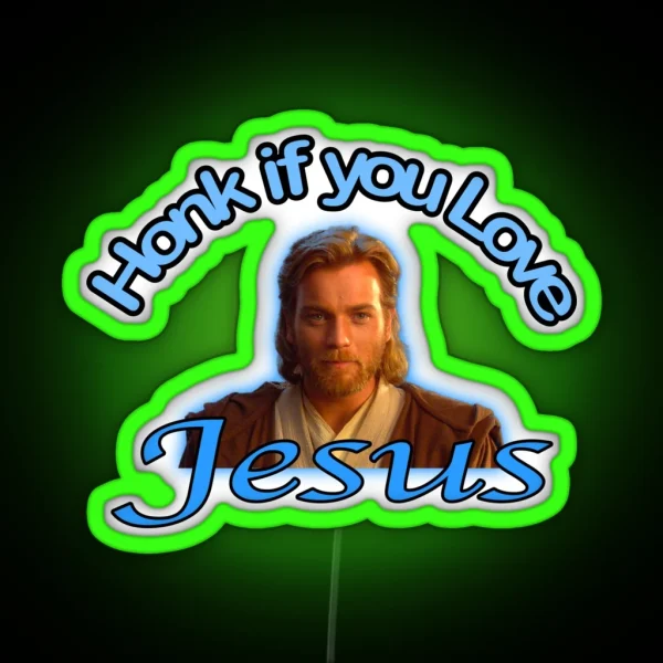 Honk For Jesus RGB Neon Sign