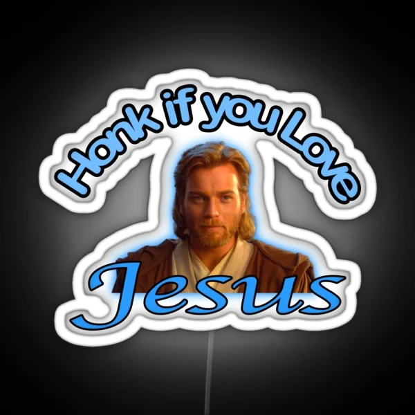 Honk For Jesus RGB Neon Sign