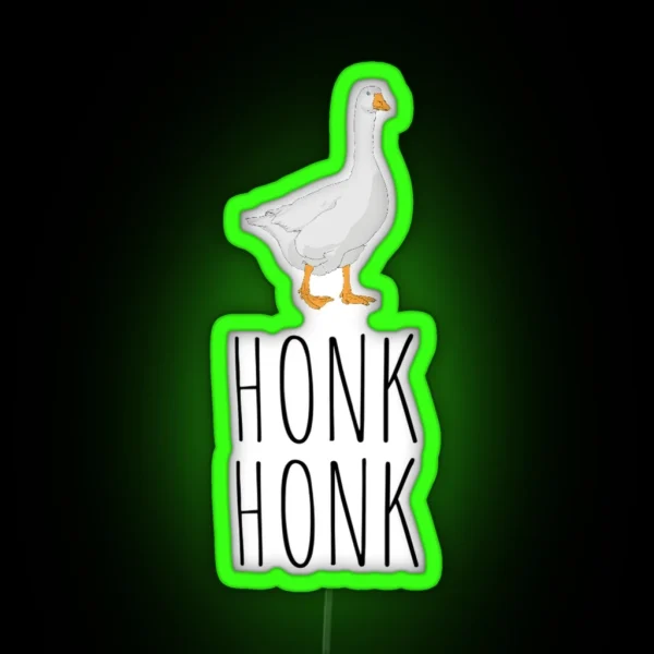 Honk Honk Goose RGB Neon Sign
