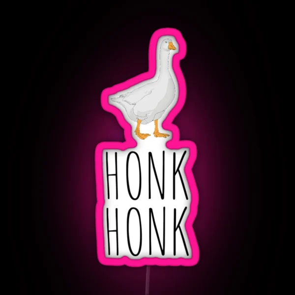 Honk Honk Goose RGB Neon Sign