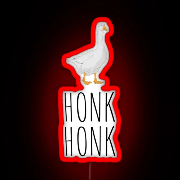 Honk Honk Goose RGB Neon Sign