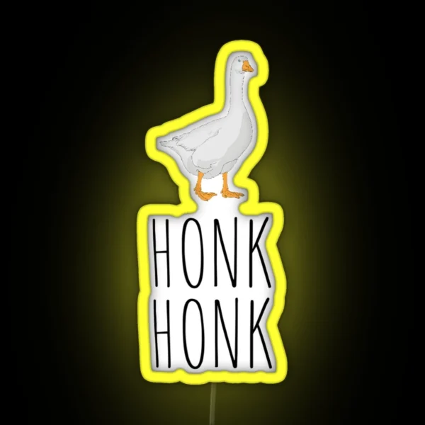Honk Honk Goose RGB Neon Sign