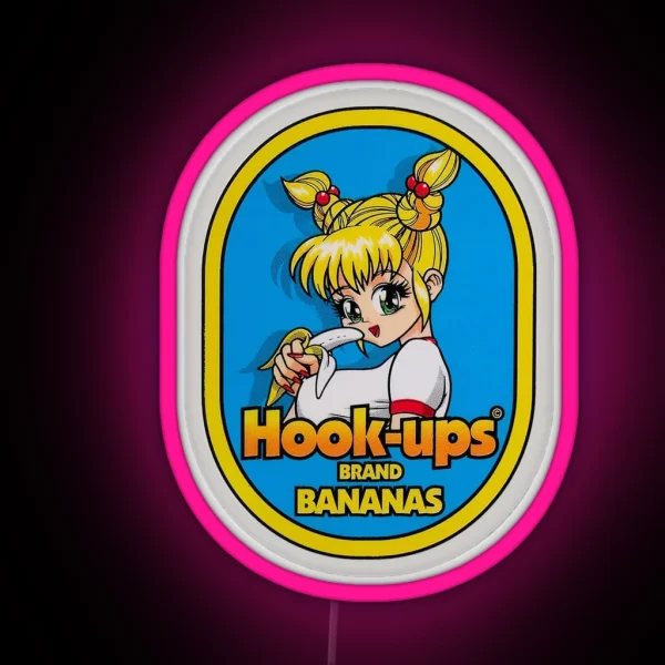 Hook Ups Hookups Banana RGB Neon Sign