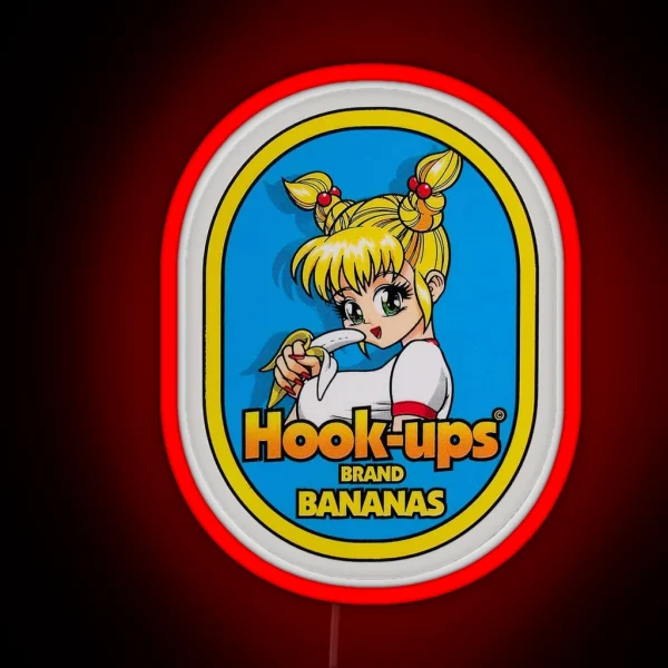 Hook Ups Hookups Banana RGB Neon Sign