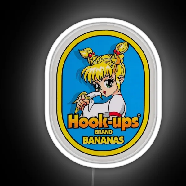 Hook Ups Hookups Banana RGB Neon Sign