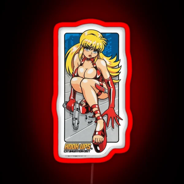 Hook Ups Hookups Red RGB Neon Sign