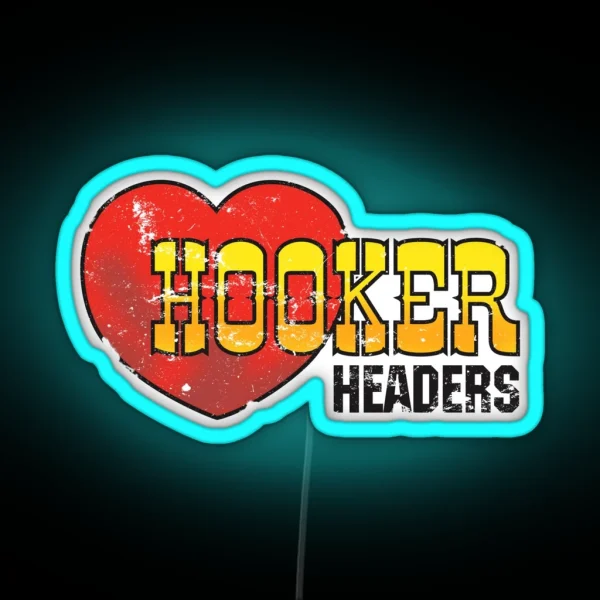 Hooker Headers RGB Neon Sign