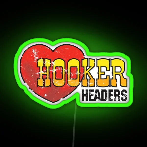 Hooker Headers RGB Neon Sign