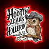 Hootin Leads To Hollerin Owl RGB Neon Sign - Image 2