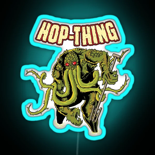 Hop Thing Simple Background RGB Neon Sign