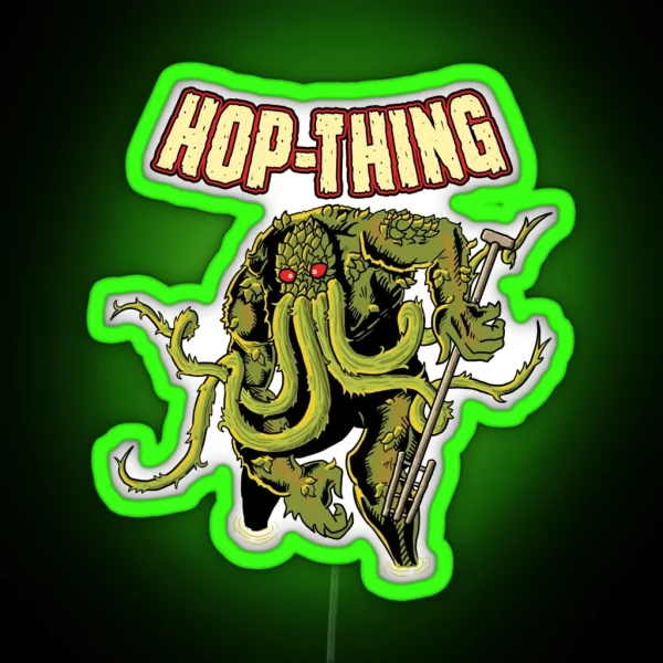 Hop Thing Simple Background RGB Neon Sign