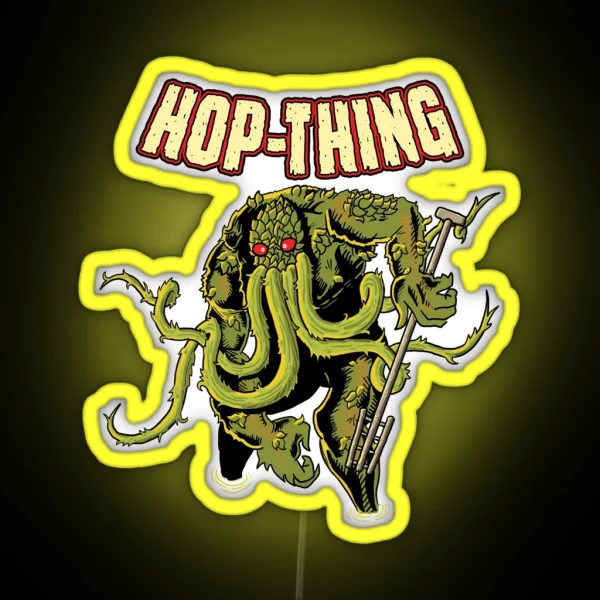 Hop Thing Simple Background RGB Neon Sign