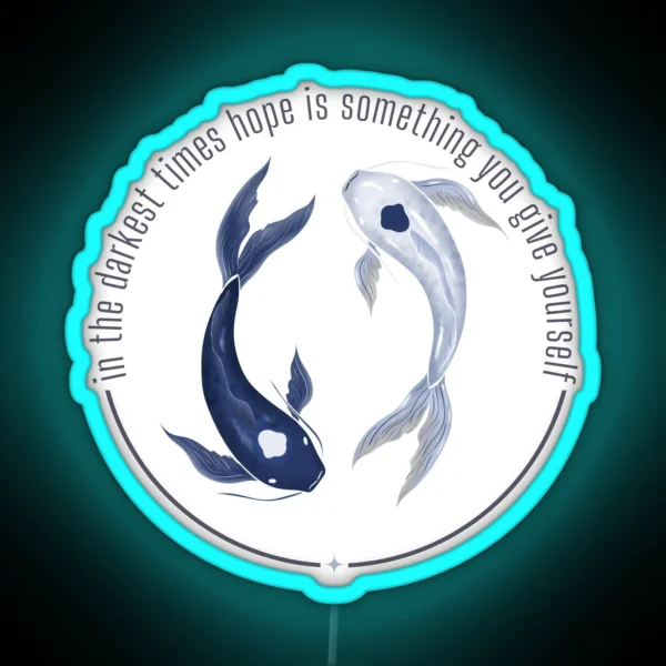 Hope Is Something You Give Yourself Avatar The Last RGB Neon Sign