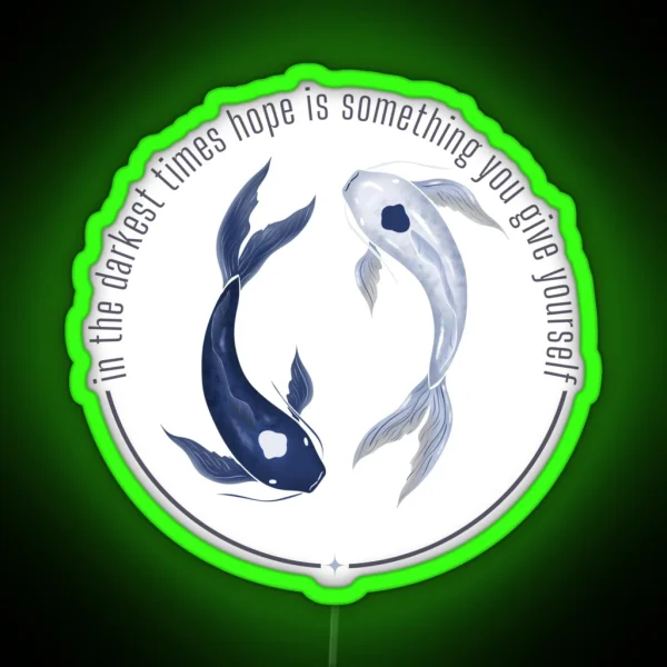 Hope Is Something You Give Yourself Avatar The Last RGB Neon Sign