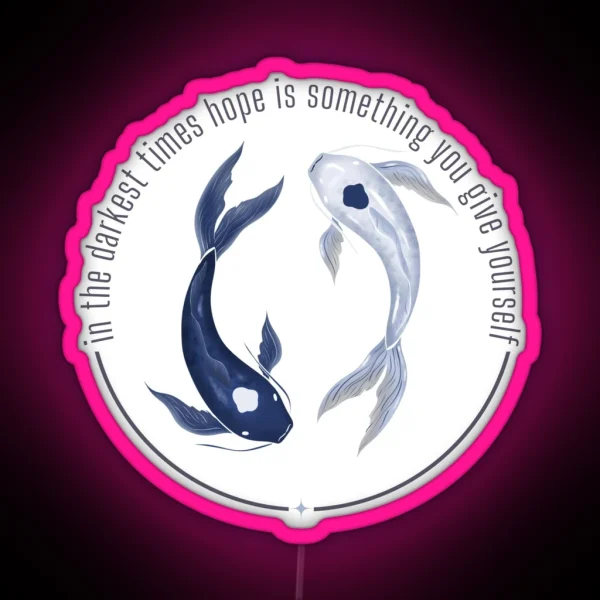 Hope Is Something You Give Yourself Avatar The Last RGB Neon Sign