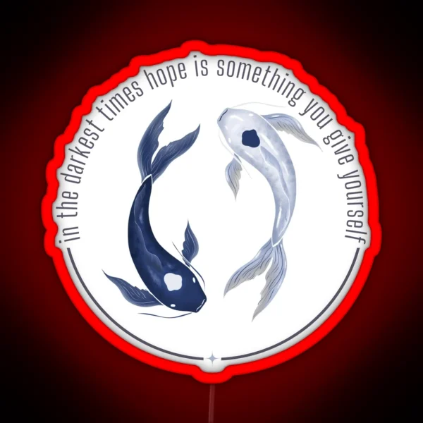 Hope Is Something You Give Yourself Avatar The Last RGB Neon Sign