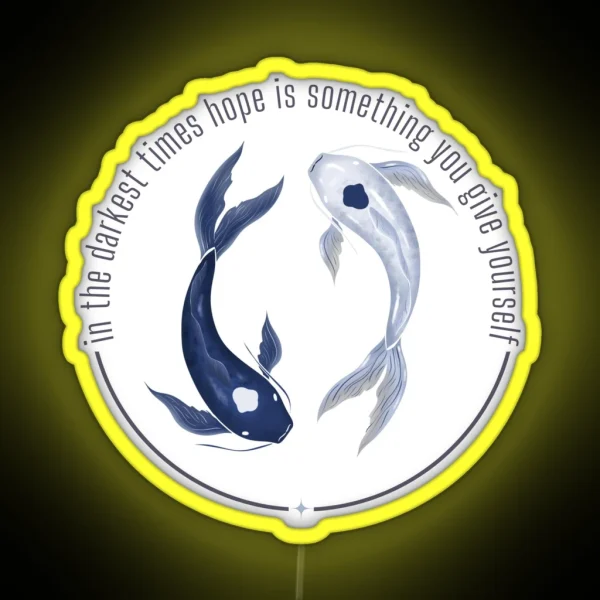 Hope Is Something You Give Yourself Avatar The Last RGB Neon Sign