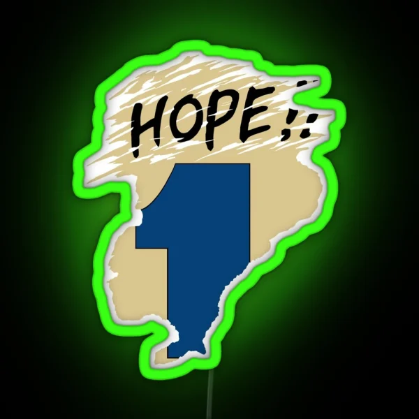 Hope Time Machine RGB Neon Sign