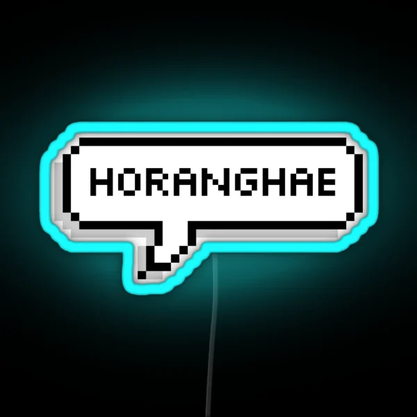 Horanghae Speech Bubble RGB Neon Sign