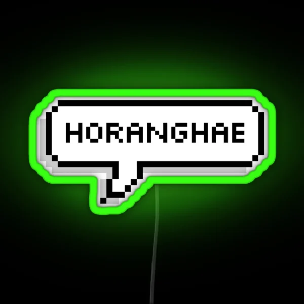 Horanghae Speech Bubble RGB Neon Sign