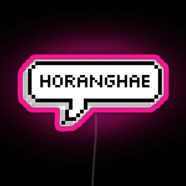 Horanghae Speech Bubble RGB Neon Sign