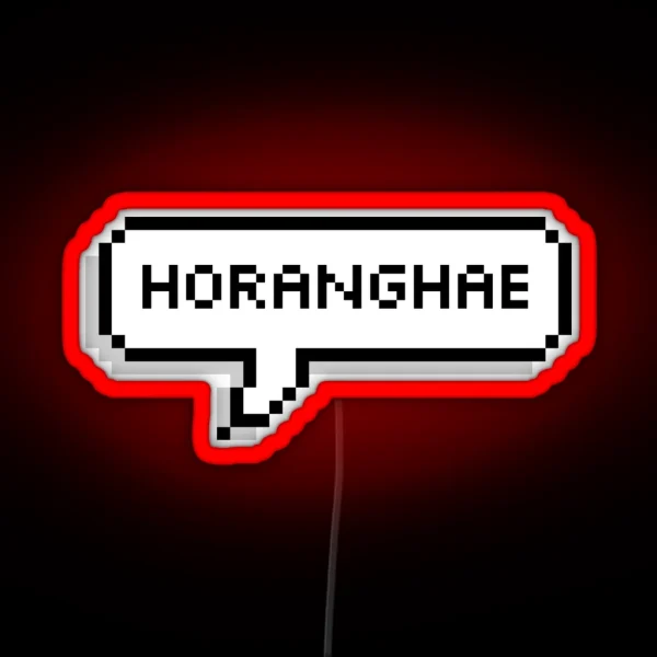 Horanghae Speech Bubble RGB Neon Sign