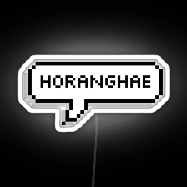 Horanghae Speech Bubble RGB Neon Sign