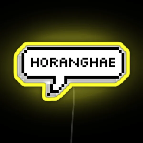 Horanghae Speech Bubble RGB Neon Sign