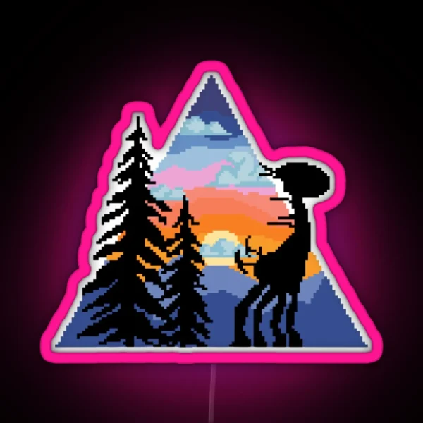 Horizon Zero Dawn Tallneck Sunset RGB Neon Sign