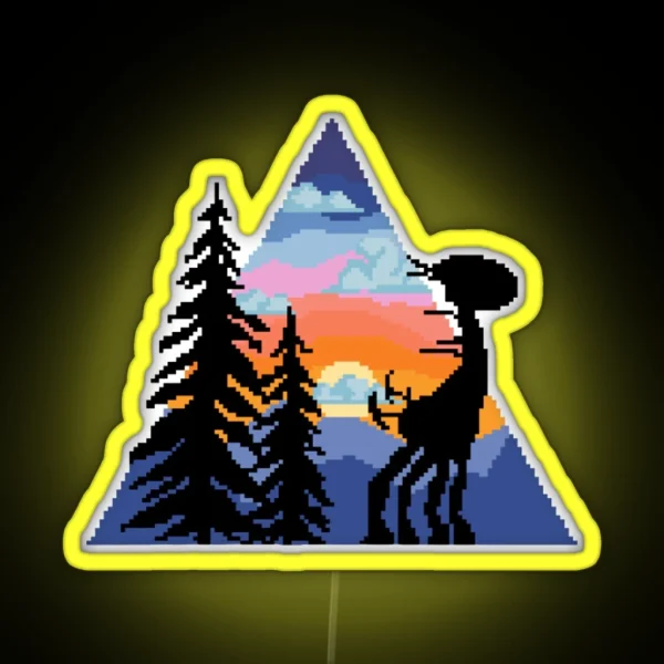 Horizon Zero Dawn Tallneck Sunset RGB Neon Sign