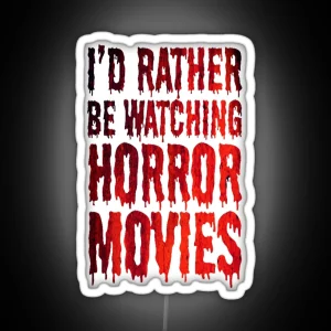 HORROR MOVIES RGB Neon Sign