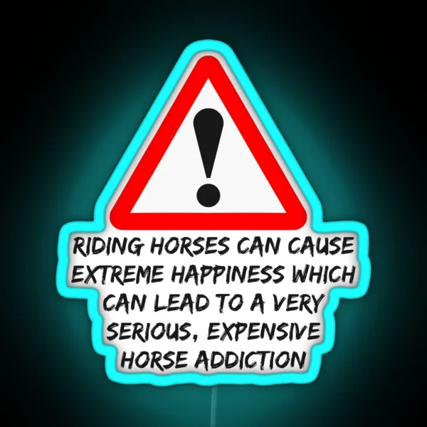 Horse Addiction RGB Neon Sign