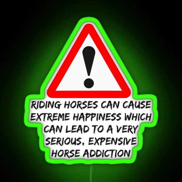 Horse Addiction RGB Neon Sign