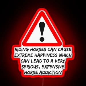 Horse Addiction RGB Neon Sign