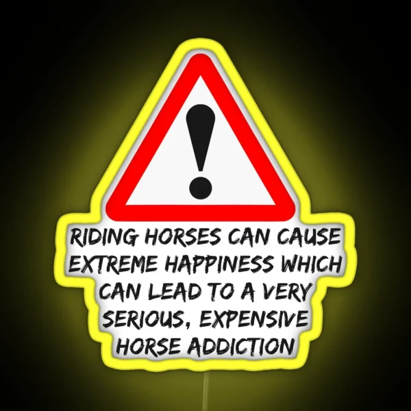 Horse Addiction RGB Neon Sign