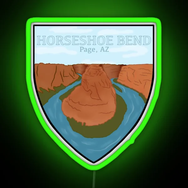 Horseshoe Bend RGB Neon Sign