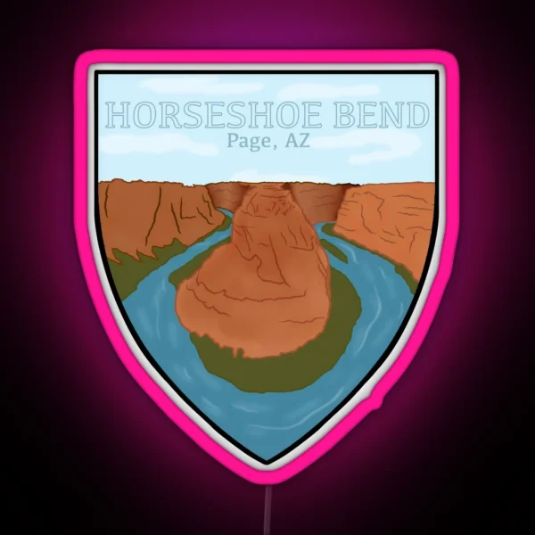 Horseshoe Bend RGB Neon Sign