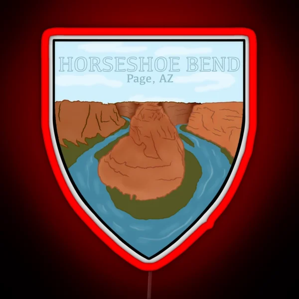 Horseshoe Bend RGB Neon Sign