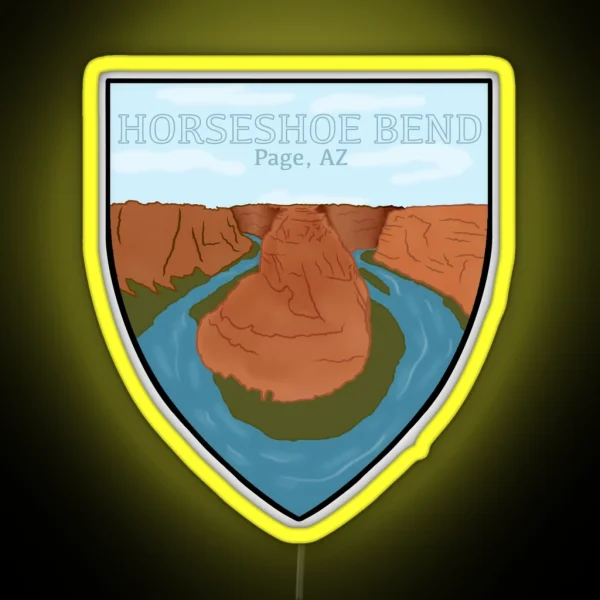 Horseshoe Bend RGB Neon Sign