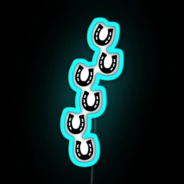 Horseshoe Track RGB Neon Sign