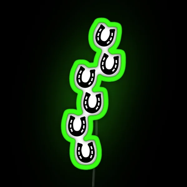 Horseshoe Track RGB Neon Sign