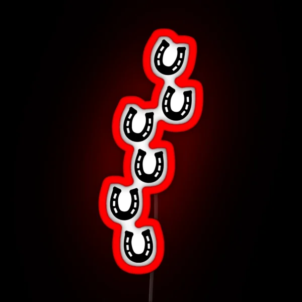 Horseshoe Track RGB Neon Sign