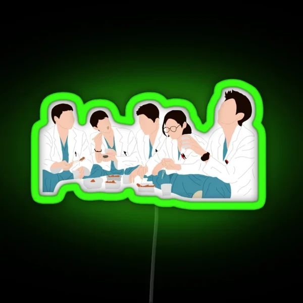 Hospital Playlist Led RGB Neon Sign