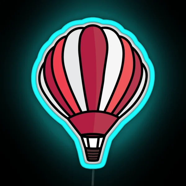 Hot Air Balloon RGB Neon Sign
