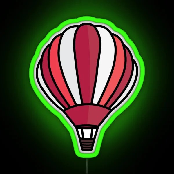 Hot Air Balloon RGB Neon Sign